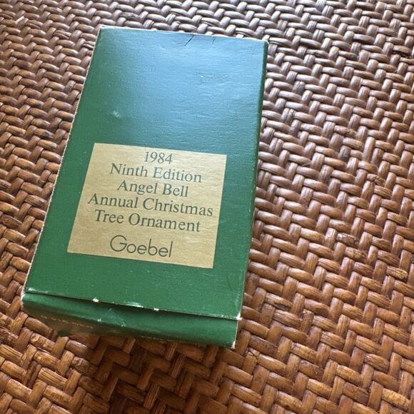 Vintage 1984‎ Ninth Edition Angel Bell Annual Christmas Ornament w/Box by Goebel - Picture 8 of 11